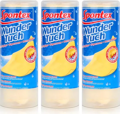 Produktbild von Spontex Wundertuch - Reinigt, Trocknet und Poliert (3er Pack)