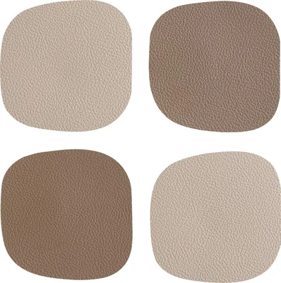 Produktbild von Vinanivao Untersetzer 10 x 10 cm beige/braun 4er-Set
