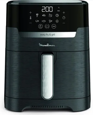 Produktbild von Moulinex EZ505810, Heißluftfritteuse, 4,2 l, Einzelbild, Schwarz, Berührung, Eigenständig
