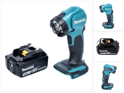 Image de Makita DEADML815F1 Lampe LED sans fil 160lm 14,4 - 18V + 1x Batterie 5,0Ah - sans chargeur