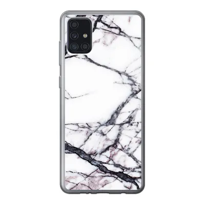 Produktbild von MuchoWow® Handyhülle Schutzhülle Hülle für Samsung Galaxy A52 5G Marmor - Weiß - Stein Silikon Softcase Handy Hülle - Umschlag