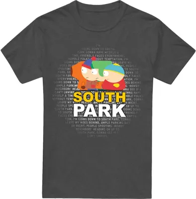Obrázek produktu pro South Park - Tričko "Lyrics" pro muže/dámy Uni TV15386 (L) (Charcoal)
