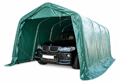 Productafbeelding van Carport 3,30 X 9,60M Pvc Groen