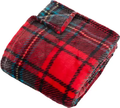 Produktbild von Flanellplaid mit brody-druck rot 230x180cm - Atmosphera créateur d'intérieur