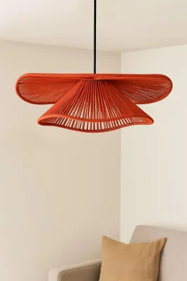 Produktbild von Opviq, Hochwertiger Kronleuchter, Rot und Schwarz, Ø50 h:17 cm | Höhenverstellbar 18-52 cm | 1 x E27 Max 40 W | Moderner, abstrakter Stil, ideal für jeden Raum, IP20.