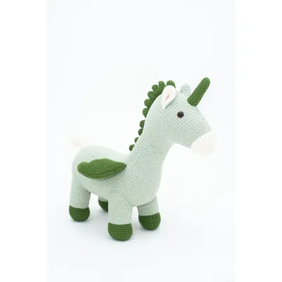 Immagine prodotto di Peluche Crochetts AMIGURUMIS MINI unicorno verde 51 x 42 x 26 cm