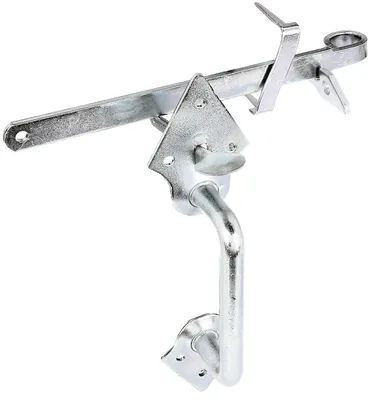 Immagine prodotto di Alberts 310332 Set di chiavistelli, per recinzioni in legno e cancelli in legno leggero, da avvitare o martellare, zincato, passivato a film spesso, lunghezza 260 mm
