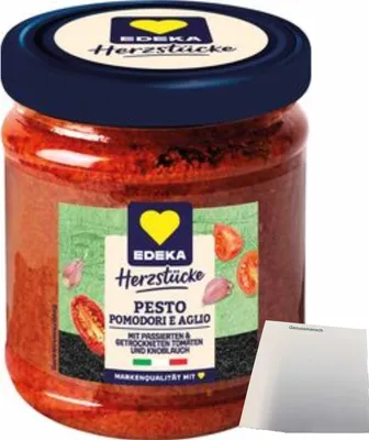 Produktbild von EDEKA Pesto Rosso (190g Glas) + usy Block