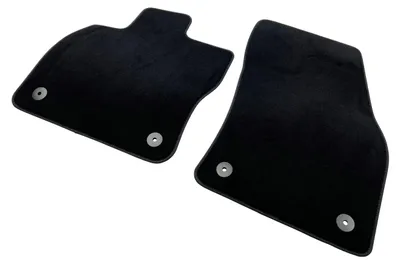 Productafbeelding van VW Caddy 5, SB Touran 2, vloermatten, 5, 5T, velours, zwart, voor, tapijt, textielmatten