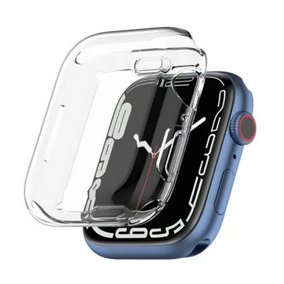 Produktbild von Strap-it Apple Watch 7 TPU-Hülle 41mm (Transparent)