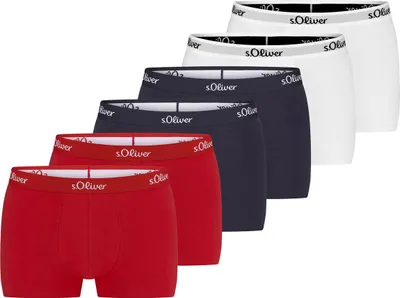 Produktbild von s.Oliver 6er Pack Basic Retro Short / Pant Hipster aus elastischem Jersey, Hoher Tragekomfort, Bund mit Logo-Schriftzug
