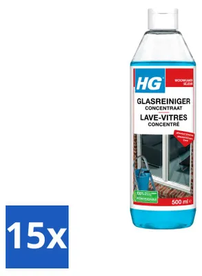 Produktbild von 15 x HG Glasreiniger Konzentrat - 500 ml - Vorteilspackung - 15 Stücke