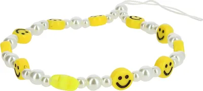 Immagine prodotto di Catena portacellulare Smiley jewellery, bracciale con perle - bianco / giallo