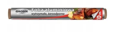 Zdjęcie produktu dla Grosik, Folia aluminiowa 10m, 1 rolka