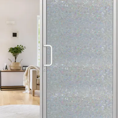 Immagine prodotto di Jiubiaz privacy film finestra bagno opaco autoadesivo 3D finestra film specchio film scale 60 * 200cm