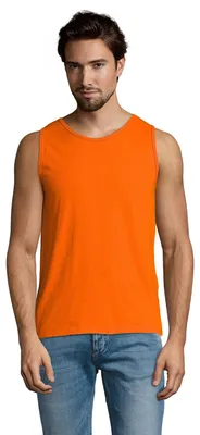 Image de SOLS - Haut sans manches pour homme « Justin » LT1957 (M) (orange)