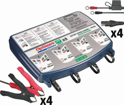 Productafbeelding van OptiMate Lithium Quad Bank batterijoplader, 4 banken, 8-traps, 12,8V/13,2V, 0,8A, voor lithiumbatterijen