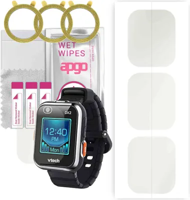 Produktbild von apgo 3 Stück Schutzfolie, Matt, kompatibel mit Vtech KdiZoom DX2 80-193864 Smartwatch, Hydrogel Displayschutzfolie mit Positionierhilfe, Displayfolie, robust und kratzfest