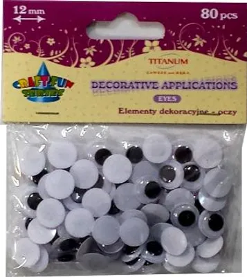 Produktbild von Oczy bez kleju i rzęs 18mm 80szt