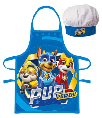 Produktbild von Paw Patrol Kinder Kochschürze + Kochmütze Kinder Koch-Set 2 tlg. Backschürze
