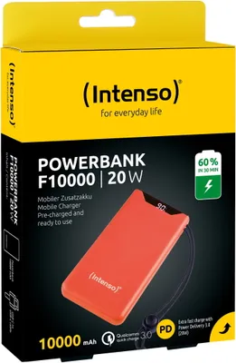 Produktbild von Intenso 7332038, 10000 mAh, Lithium Polymer (LiPo), 3,7 V, 20 W, Orange