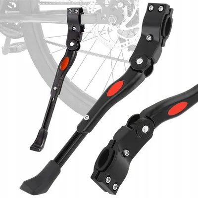 Produktbild von Fahrradständer 24-28 Zoll Schwarz Seitenständer Fahrrad Ständer Verstellbar Aluminiumlegierung Bike MTB Trekkingrad E-Bike