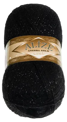 Immagine prodotto di ANGORA GOLD SIMLI - 100g / 500 m - Nero