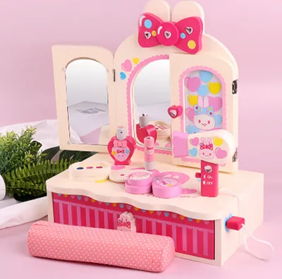 Produktbild von 360Home Mädchen Make up spiel Simulation Prinzessin Dressing Tisch Spielzeug Kaninchen /TZ-362838/