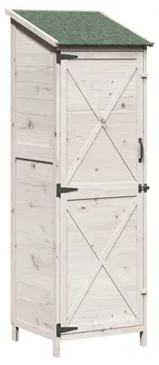 Immagine prodotto di Capanno da Giardino Bianco 59,5 x 56 x 176,5 cm