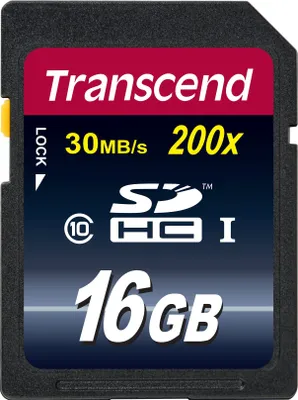 Image de SD Card  16GB Transcend SDHC Class10