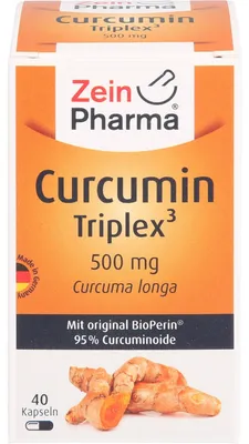 Zdjęcie produktu dla ZeinPharma Curcumin Triplex3 500 mg kapsułki, 40 kapsułek