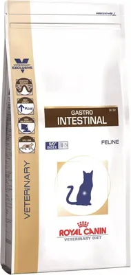 A bag of Royal Canin veterinary diet cat food.