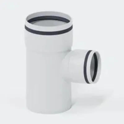 Produktbild von POLOPLAST Abzweig, POLO-KAL 3S, 87,5°, DN110/75, 110x75mm, PP-MD, weiß, 1 Stk.