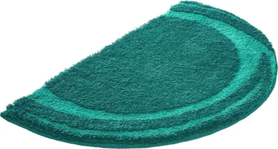 Produktbild von Kleine Wolke Badteppich MYSTIC Petrol 45 x 70 cm halbrund