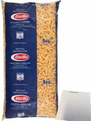 Produktbild von Barilla Pasta Fusilli no 98 Spiralnudeln (5 kg Beutel) + usy Block