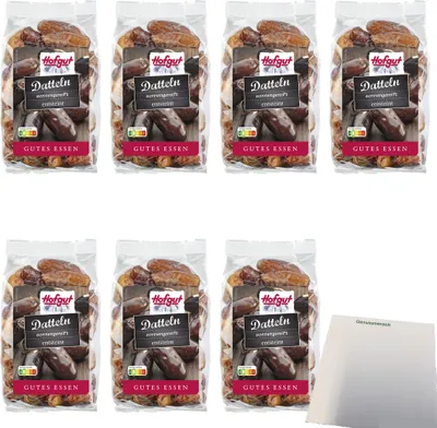 Produktbild von Hofgut Datteln Beutel VPE (7x200g Beutel) + usy Block