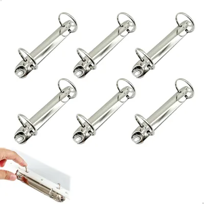Produktbild von Ringbuchmechanik 2 Ringe A4, 6 Stücke, Metall, O-Form, für Notizbücher