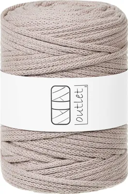 Produktbild von Perlgrau Flechtkordel 5mm 100m OUTLET