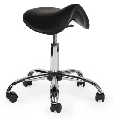 Produktbild von Ergonomisch Arbeitshocker Schwarz Auf Räder