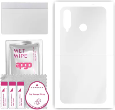 Produktbild von apgo Rückseite Schutzfolie, klar, kompatibel mit Huawei P30 lite, Hinten Hydrogel-Displayschutzfolie mit Positionierhilfe, kratzfest, einfache Montage