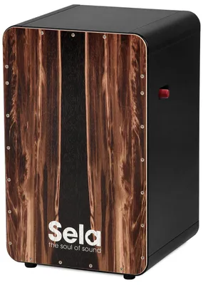Produktbild von Sela SE-107, Cajón-Trommel, Schwarz, Walnuss, 300 mm, 300 mm, 470 mm, Deutschland