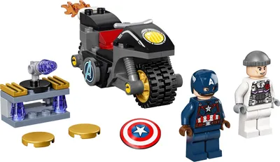 Immagine prodotto di LEGO® 76189 LEGO® Marvel 76189 Duell zwischen Captain America und Hydra Bausatz
