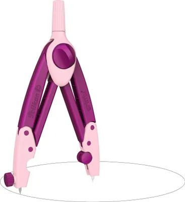 Produktbild von Pelikan griffix Schulzirkel – ergonomischer Präzisionszirkel für Schüler, inkl. Ersatzminen, robust & leicht