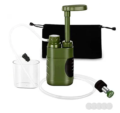 Produktbild von Wasserfilter, lebensmittelecht, tragbar, wiederverwendbar, praktisch, zuverlässig, sicher, aus Edelstahl, für Camping, Wandern, Camping und Zuhause
