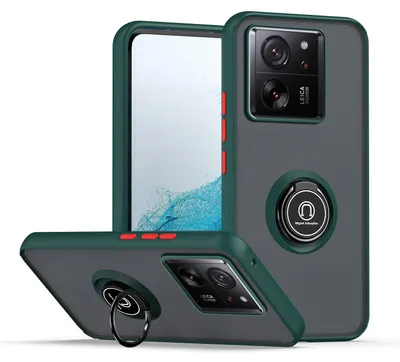 Produktbild von Für Xiaomi 13 T / 13 T Pro Shadow Design TPU + PC Schutz Hülle Tasche Case Schutzhülle Grün / Rot