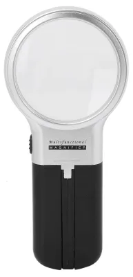Produktbild von 3-fach vergrößernde, faltbare Leselupe für Senioren šC tragbare Handlupe mit LED-Beleuchtung