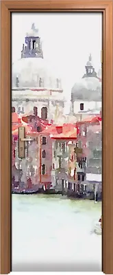 Produktbild von Türposter 70x200 cm Türaufkleber Türtapete Türfolie Klebefolie Wand Kunst Venedig Italien Stadt