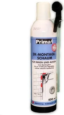 Produktbild von Soudal PRIMA 2-Komponenten-Montageschaum auf Polyurethanbasis 400 ml