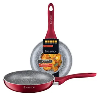 Imagen del producto de Sartén Ambition Jasper, 20 cm, modelo 20153. Diámetro máximo: 20 cm. Fabricada en aluminio, apta para cocinas de inducción, con revestimiento antiadherente