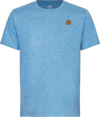 Produktbild von T-Shirt uni aus 100% Biobaumwolle mit Lederpatch fair produziert der Marke GRADNETZ